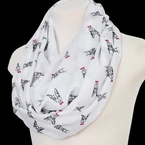 Boston Terrier scarf for her dog moms women outfit